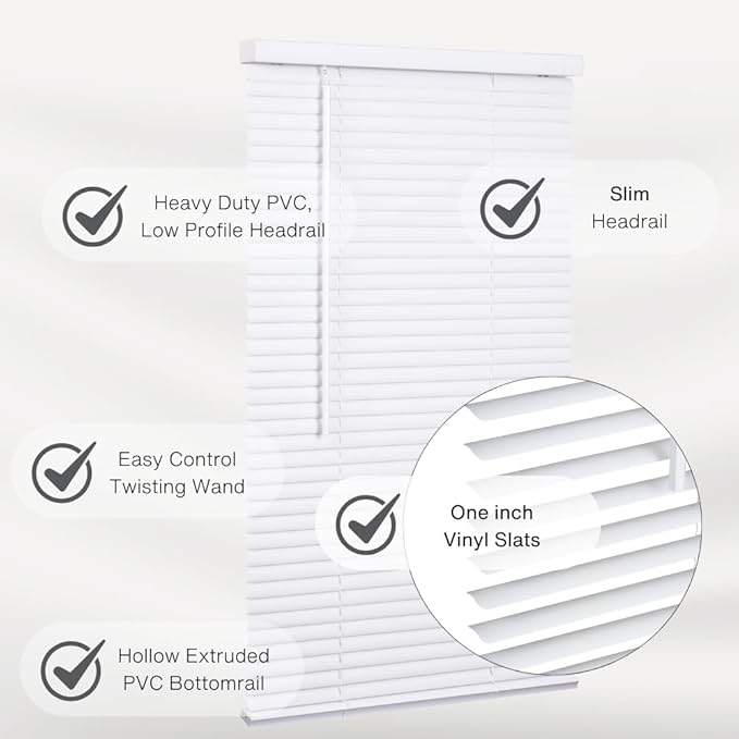 LOTUS & WINDOWARE Cordless Mini Blind, Window Blinds - Image 2