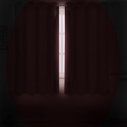 LEMOMO Red Thermal Blackout Curtains/52 x 72 Inch/Set of 2 Panels Room - Image 3