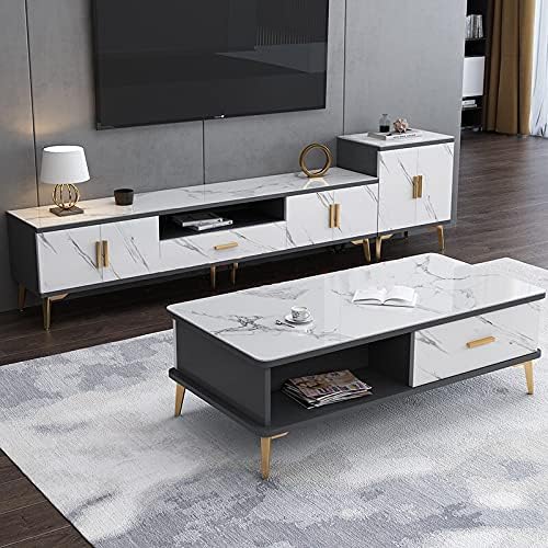 Glossy Marble Paper Granite Gray/White Wallpaper Peel and Stick Wallpaper Self - Image 2
