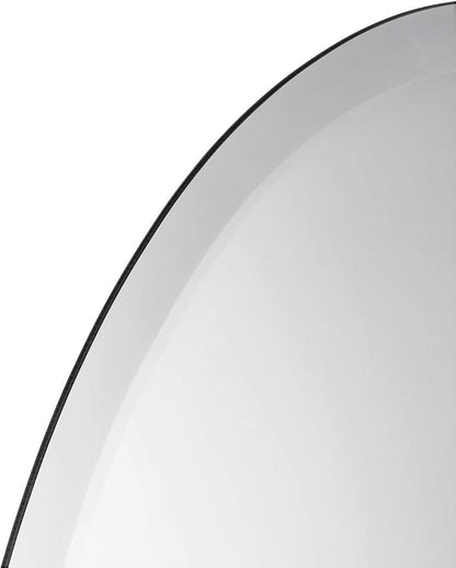 Better Bevel Frameless Oval Mirror, 23.5" x 33" Bathroom Wall Mirror w/Beveled - Image 8