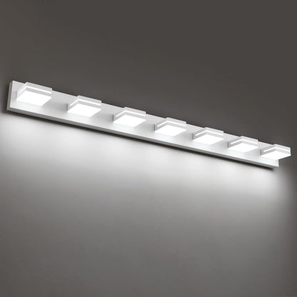 SineRise LED Modern Bathroom Vanity Light Fixtures, Matte White Modern Acrylic by SINERISELIGHTING