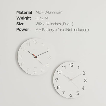 mooas 3D Numbers Modern Wall Clock - Image 8