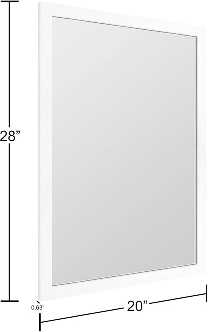 BOMINICA Rectangular Wall Mirror 20” x 28” Bathroom Mirror Framed Wall Mirror - Image 4