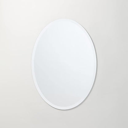 Better Bevel Frameless Oval Mirror, 23.5" x 33" Bathroom Wall Mirror w/Beveled - Image 9
