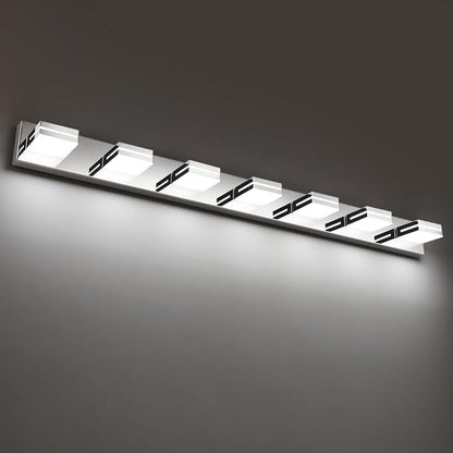 SineRise LED Modern Bathroom Vanity Light Fixtures, Chrome Modern Acrylic by SINERISELIGHTING