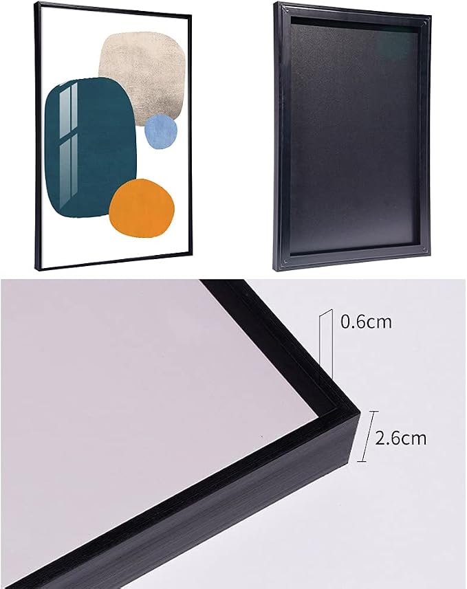 MPLONG Wall Art 3 Pieces Of Framed Decorative Paintings Abstract Simple Orange - Image 5