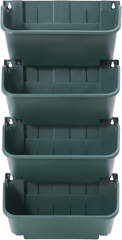 24 Pots Wall Mounted Planter, Plastic Wall Vertical Planter, - Image 6