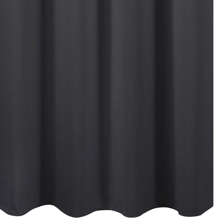LEMOMO Blackout Curtains 66 x 72 Inch Long Dark Grey Curtains Set of 2 Panels - Image 8