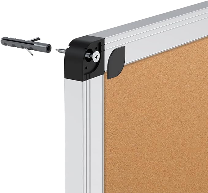 VIZ-PRO Cork Notice Board, 48 X 36 Inches - Image 6