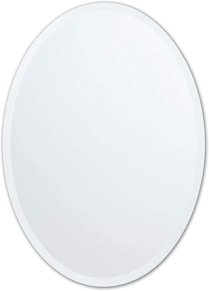 Better Bevel Frameless Oval Mirror by Better+Bevel