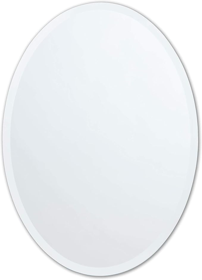 Better Bevel Frameless Oval Mirror by Better+Bevel