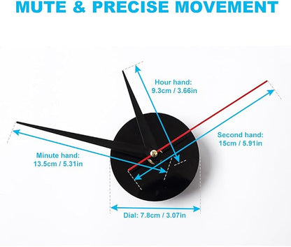 3D DIY Luminous Dial Acrylic Frameless Silent Wall Clock - Image 7