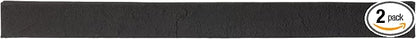 2-Pack Dark Gray Faux Stone Ledger & Trim Panels, 35.62" x 2.25" x 3.25" by Wallwell