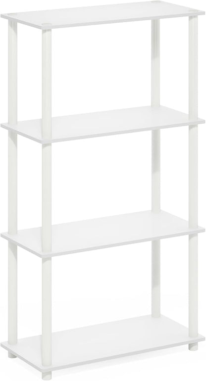 Furinno Turn-N-Tube Storage Shelves, 4-Tier Toolless Book Shelf, Corner Shelf - Image 7