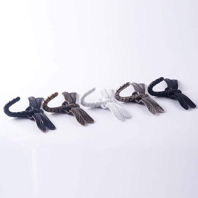 2pcs Dragonfly Coat Hooks Decorative Creativity Wall Mounted Hanger Hook - Image 5