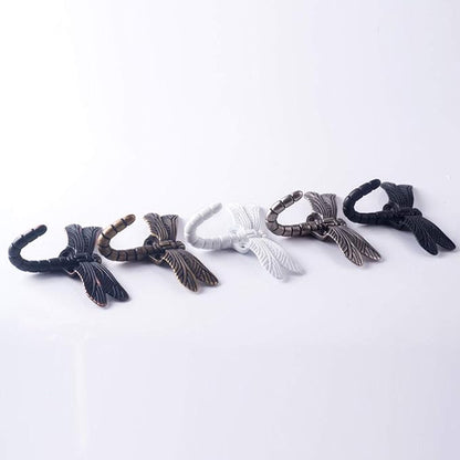 2pcs Dragonfly Coat Hooks Decorative Creativity Wall Mounted Hanger Hook - Image 5