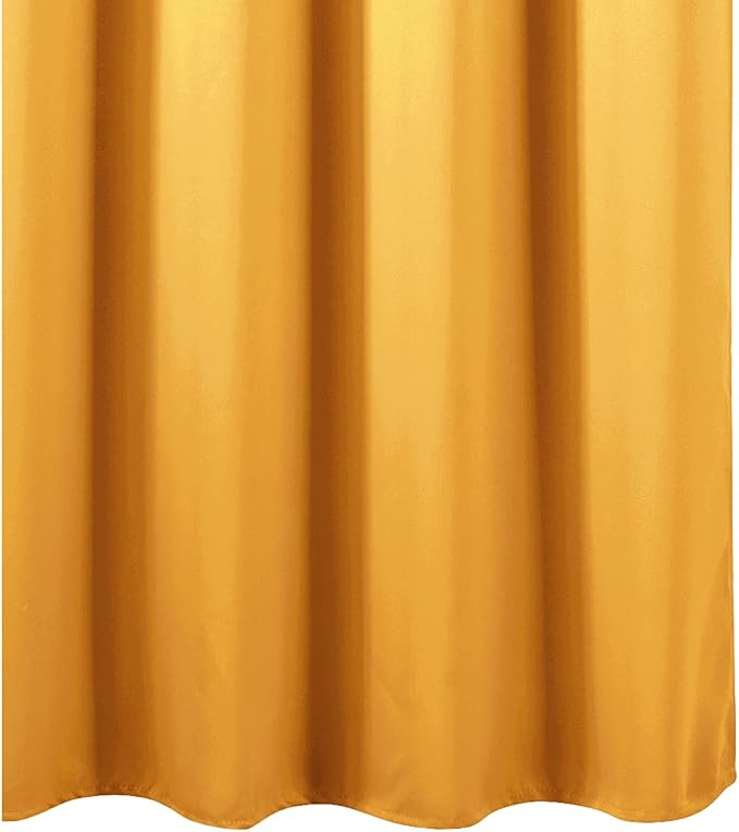 LEMOMO Yellow Thermal Blackout Curtains/42 x 84 Inch/Set of 2 Panels Room - Image 9