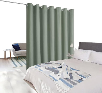 NICETOWN Loft Noise Blocking Room Divider Curtain Screen Partitions, Basement - Image 2