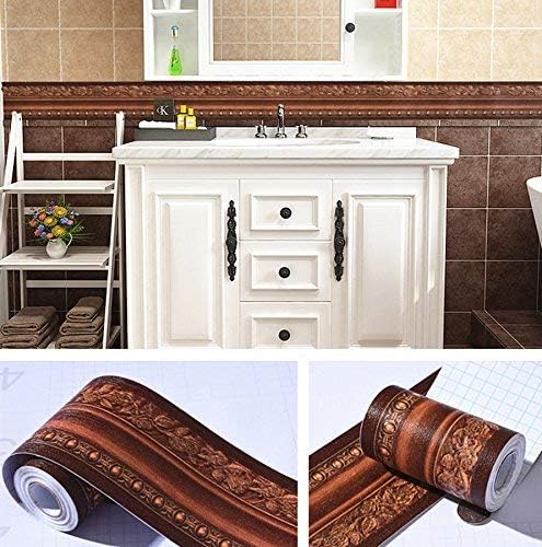 REDODECO 3D Flower Pattern Molding Peel Stick Wall Border - Image 3