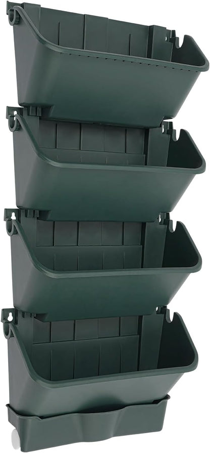 24 Pack Hanging Vertical Wall Planter, 12.99inch Wall Mounted Planter - Image 8