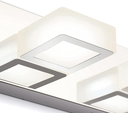 Ralbay LED Modern Chrome Vanity Lights 6 Lights Stainless Steel Acrylic Modern - Image 7