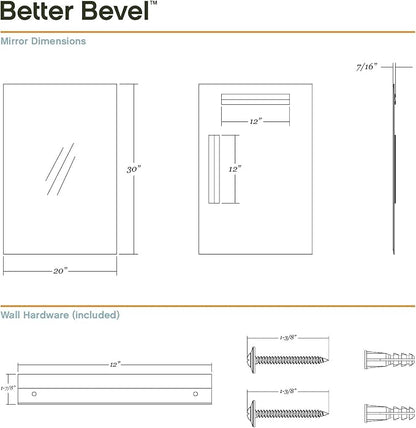 Better Bevel Frameless Rectangle Mirror - Image 5