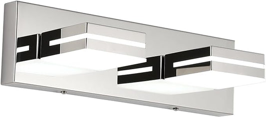 SineRise LED Modern Bathroom Vanity Light Fixtures, Chrome Modern Acrylic by SINERISELIGHTING