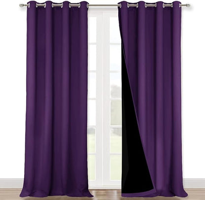 NICETOWN 100% Blackout Blinds, Royal Purple, Laundry Room Decor Window by NICETOWN