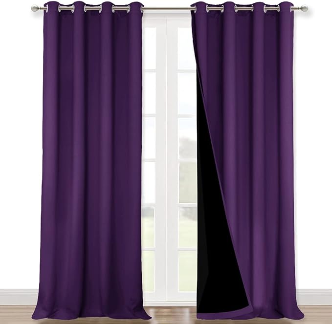 NICETOWN Truly Blackout Drapes for Living Room, Heavy-Duty Full Light Shading by NICETOWN