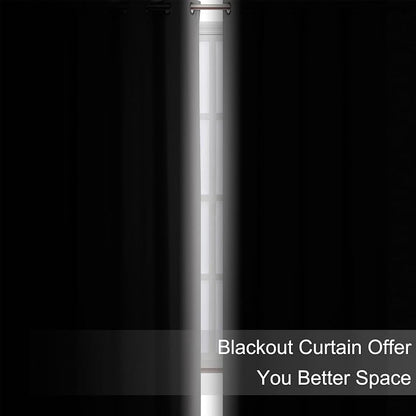 LEMOMO Blackout Curtains 52 x 120 Inch Long Light Grey Curtains Set of 2 Panels - Image 3