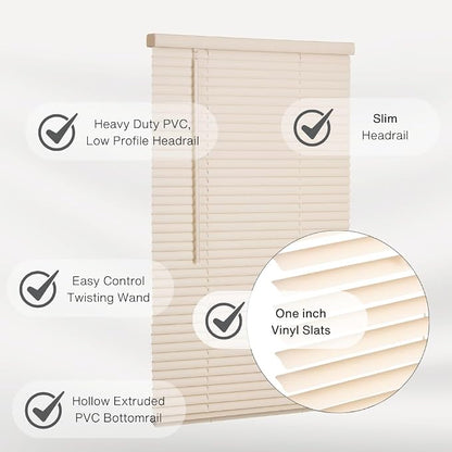 LOTUS & WINDOWARE Cordless Mini Blind, Window Blinds - Image 5
