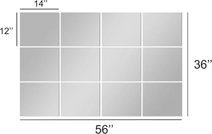 TRAHOME Home Gym Mirror Tiles for Wall, Living Room, Over The Door - Image 7