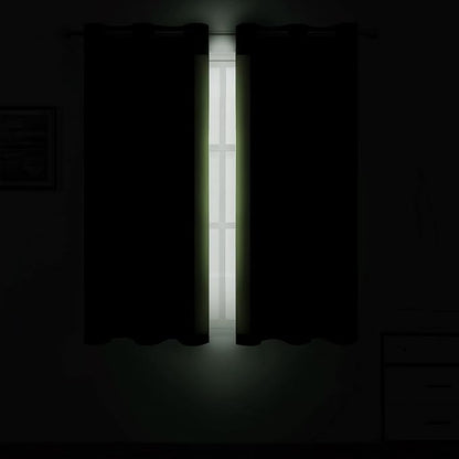 LEMOMO Light Green Blackout Curtains 38 x 54 Inch Length/Set of 2 Curtain - Image 3