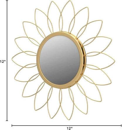 3 Pack Metal Mirrors for Wall Sunburst Wall Mirrors Home Décor Decorative - Image 8