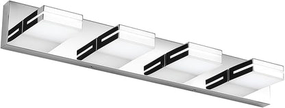 SineRise LED Modern Bathroom Vanity Light Fixtures, Chrome Modern Acrylic by SINERISELIGHTING