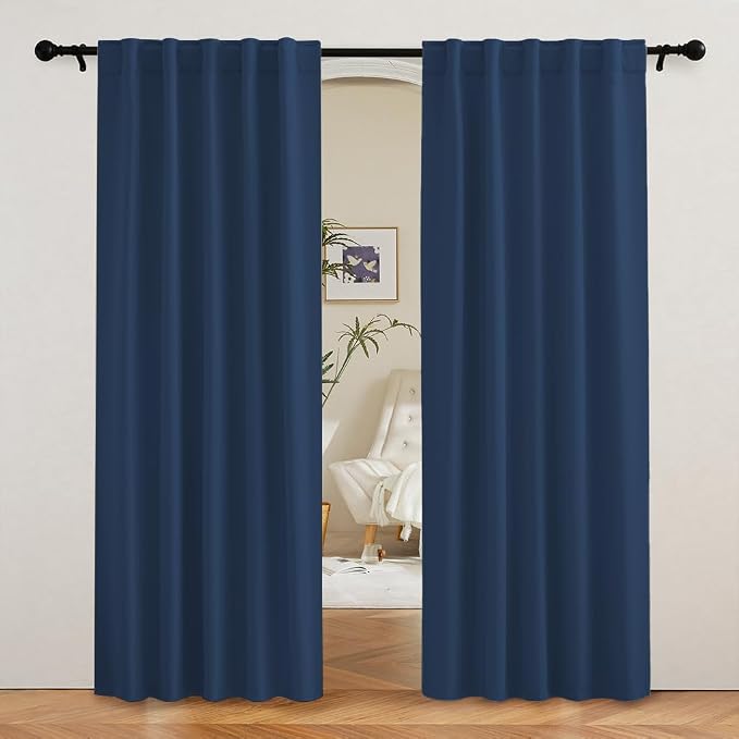RYB HOME Blackout Curtains for Living Room, Privacy Thermal Insulating Window by RYBHOME