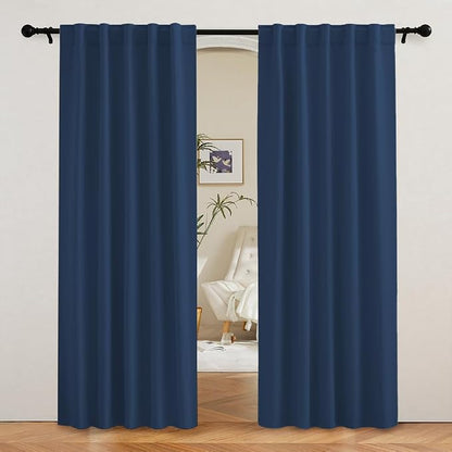 RYB HOME Blackout Curtains for Living Room, Privacy Thermal Insulating Window by RYBHOME