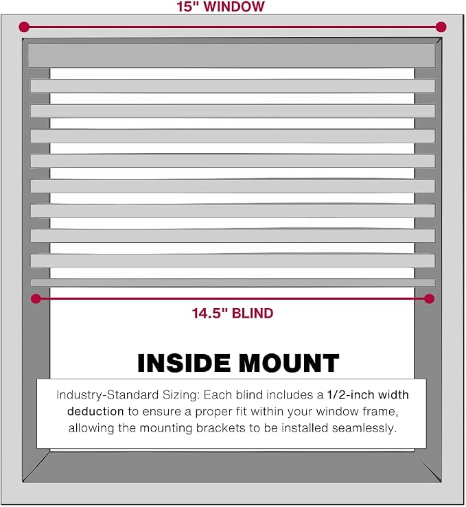 LOTUS & WINDOWARE Cordless Mini Blind, Window Blinds - Image 4