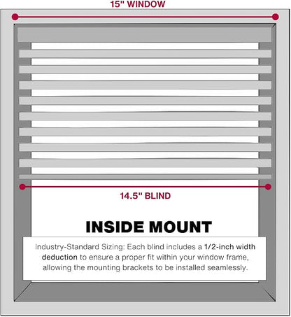 LOTUS & WINDOWARE Cordless Mini Blind, Window Blinds - Image 4