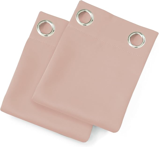 LEMOMO Blush Thermal Blackout Curtains/42 x 95 Inch/Set of 2 Panels Room - Image 9
