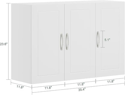 SoBuy Wall Cabinet Laundry Room, Medicine Cabinet - Image 3