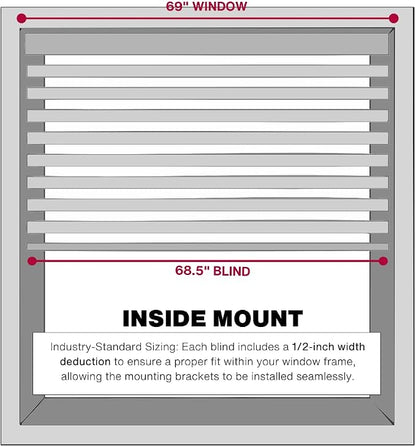 LOTUS & WINDOWARE Cordless 1" Vinyl Blind, Room Darkening, Horizontal Blinds - Image 4