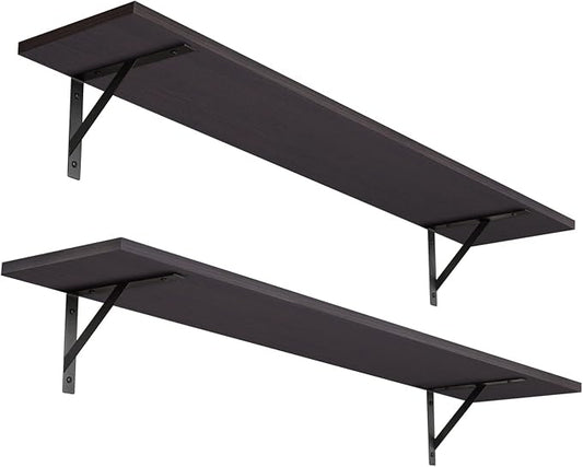 DINZI LVJ Long Wall Shelves, 39.4Inch Wall Mounted Shelves Set of 2, Extra by DINZILVJ