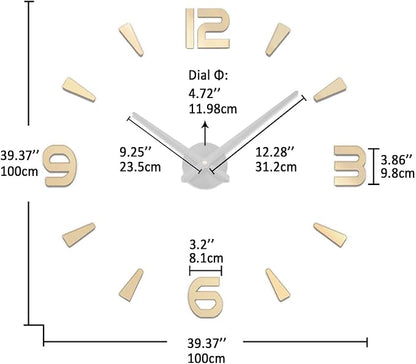 VANGOLD Design Frameless Wall Clocks - Image 3