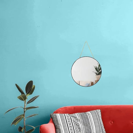 YCHMIR Small Round Wall Mirror, Bathroom Mirror - Image 2