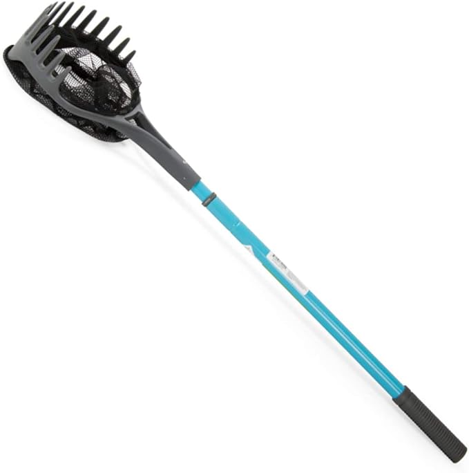 Aquascape 74004 Pond Shark Net Skimming, Maintenance and Water Garden Tool, Blue 60-inch