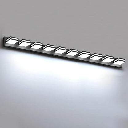 IZORRO LED Modern Bathroom Lights Fixtures, Matte Black Acrylic Wall Lighting by IZORRO