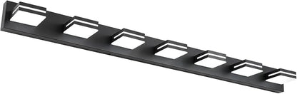 SineRise LED Modern Bathroom Vanity Light Fixtures, Matte Black Modern Acrylic by SINERISELIGHTING