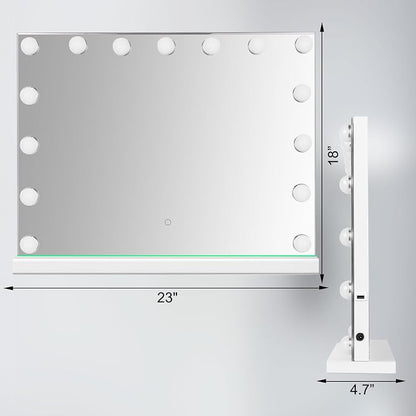 Hollywood Vanity Mirror with Lights, 15 Led Bulbs, 3 Lighting Modes - Image 10