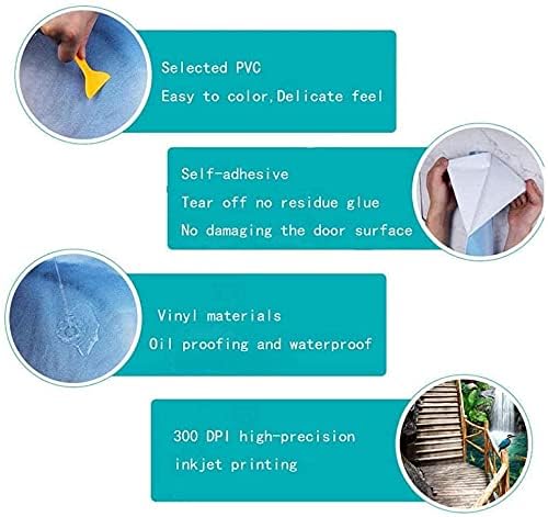 Door Wallpaper Self-Adhesive Door Poster 3D Door Picture - Sylter Dune - Door Film Photo Wallpaper Premium PVC Waterproof Door Sticker Wall Sticker for Bedroom Living Room Door Decoration Stickers 88